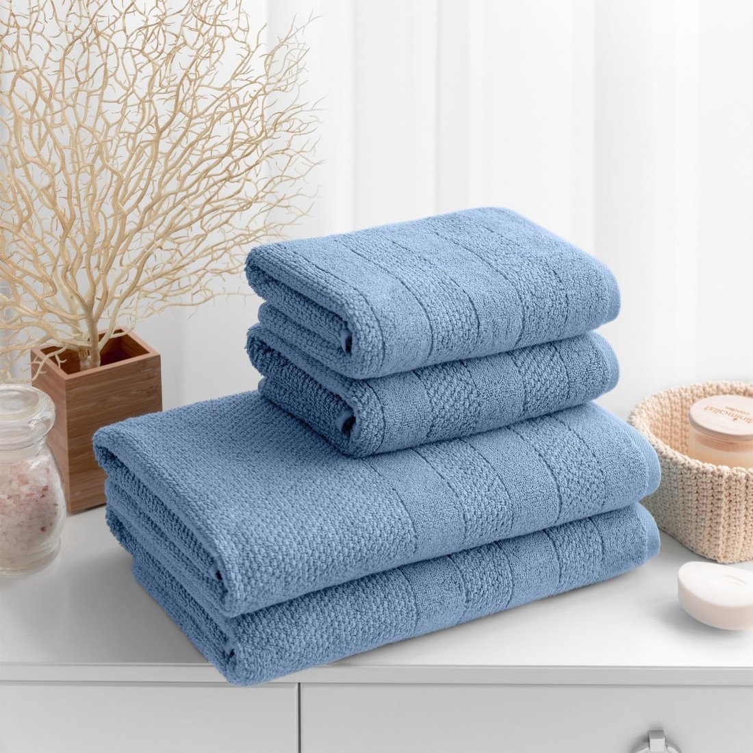 

Набор полотенец Verossa МХ50 Milano 08 НПК044 752377 (пудрово-голубой)