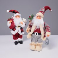Елочная игрушка AksHome Санта-Клаус с фонариком
