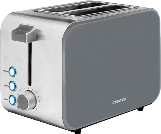 

Тостер CENTEK CT-1422 (серый/серебристый)