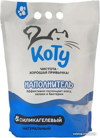 Наполнитель для туалета КоТу без запаха, натуральный 8 л