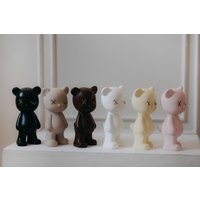 Статуэтка К.РАМА Мишка кожаный Kaws & Bearbrick (белый) в Бресте