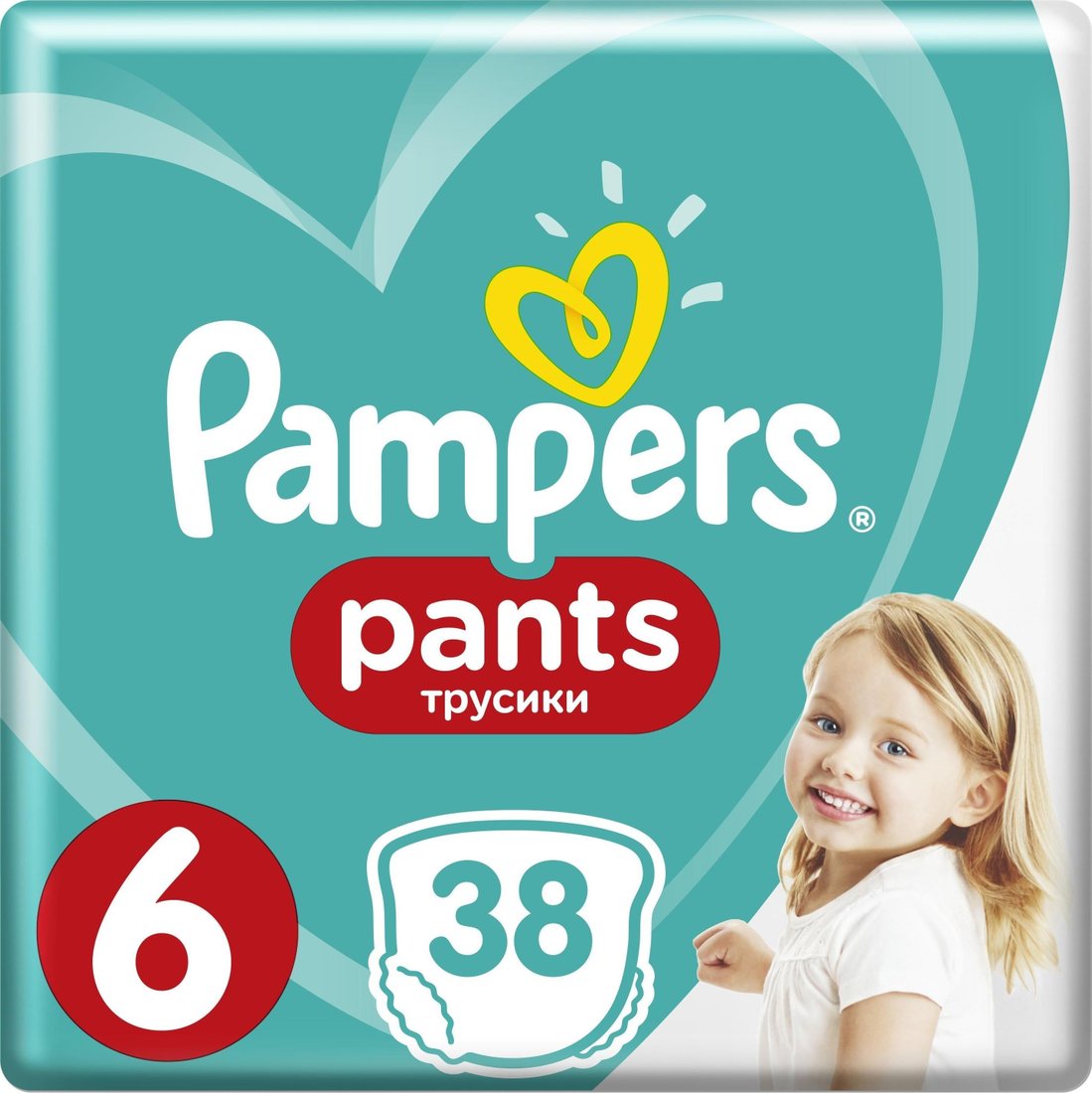 

Трусики-подгузники Pampers Pants 6 Extra Large (38 шт)