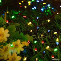 Светодиодная гирлянда JFK Christmas 20 м (зеленый провод, разноцветный)