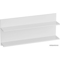 Полка Мебельград Кельн 980 (белый аляска/белый глянец)