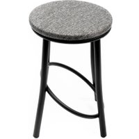 Табурет ВВР Сфера (серый/черный, экокожа)