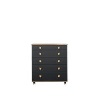 Детский комод Incanto Мишка с органайзером 800/5 PK-0060/05 (дуб/графит)