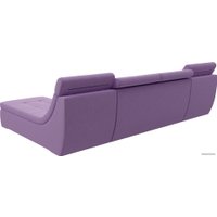 Модульный диван Лига диванов Холидей люкс 105566 (микровельвет, сиреневый)