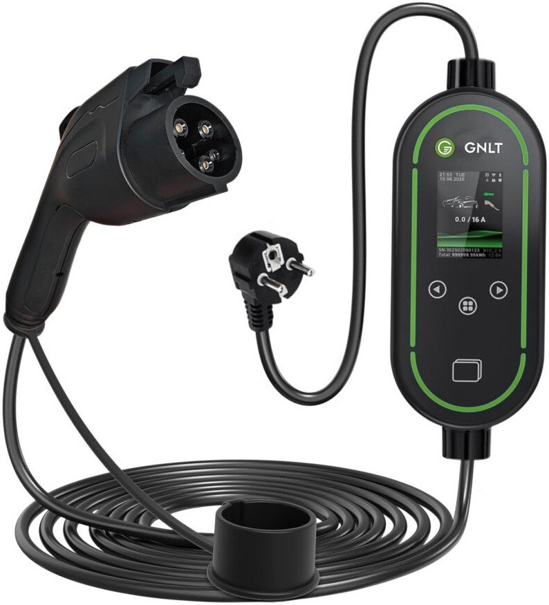 

Зарядная станция GNLT EVE03 Type1 6–16A (3.5квт Wi-Fi)