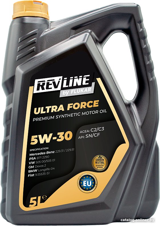 Моторное масло Revline Ultra Force C2/C3 5W-30 5л