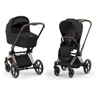 Универсальная коляска Cybex Priam IV (2 в 1, Sepia Black/Rose Gold)