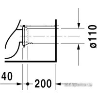 Унитаз напольный Duravit DuraStyle (215509) (без сиденья)