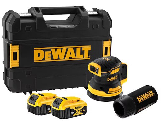 Эксцентриковая шлифмашина DeWalt DCW210P2 (с 2-мя АКБ, кейс)