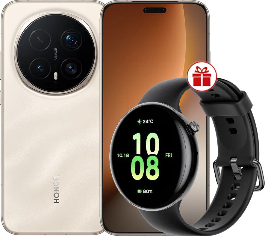 

Телефон HONOR Magic8 Pro 12GB/512GB международная версия (золотистый) + умные часы HONOR Watch Fit по акции