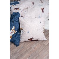 1.5-спальный комплект постельного белья Миланика Френдс 1.5сп подростковый с наволочкой 70x70 (бязь)