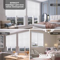 Рулонные шторы Sundays Home LM 97-11 130х170 (белый)
