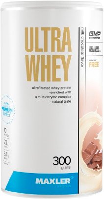 

Протеин сывороточный (концентрат) Maxler Ultra Whey (молочный шоколад, 300г)
