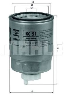 Топливный фильтр Mahle Knecht KC51