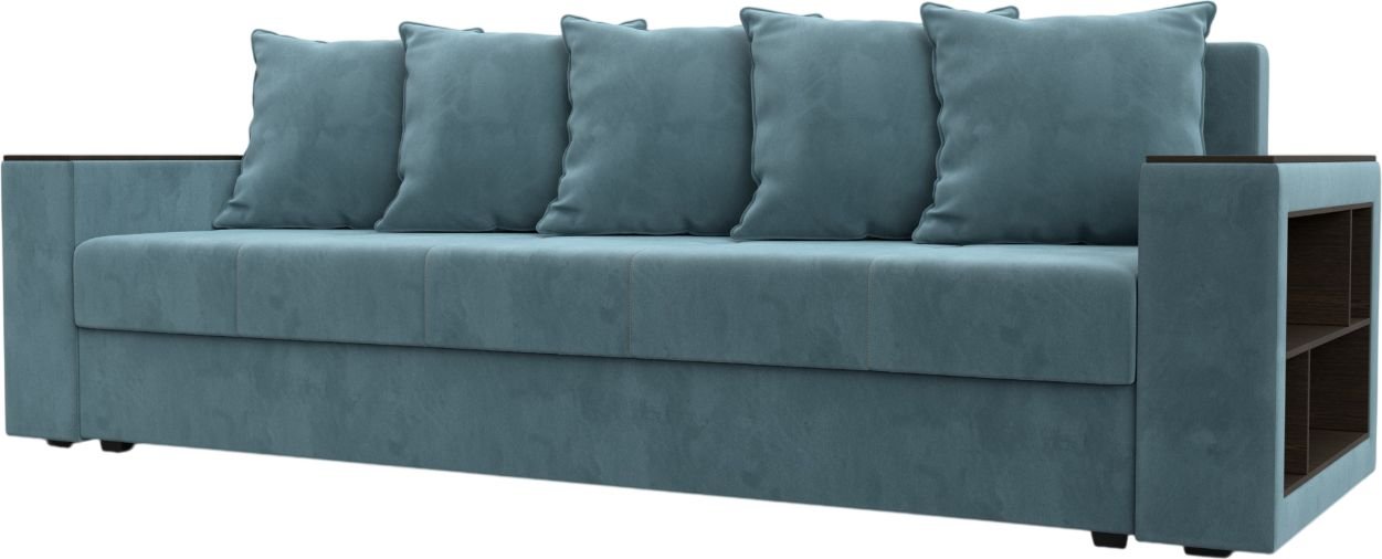 Диван Лига диванов Дубай Лайт 114367 (велюр бирюзовый)