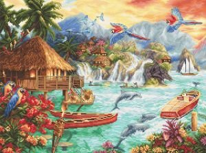 

Набор для вышивания Letistitch Жизнь на острове