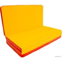 Cпортивный мат Формула здоровья 4 сложения 2x1x0.08м (красный/желтый)