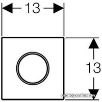 Панель смыва Geberit Sigma 10 HyTouch 116.015.KK.1 (белый/золотистый)