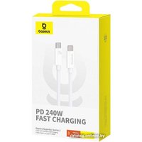 Кабель Baseus Superior Series 2 USB4 Full-Function Fast Charging Cable 240W USB Type-C - USB Type-C (1 м, белый)