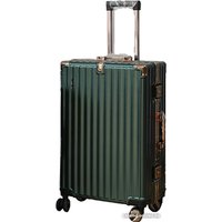 Чемодан DoubleW E087# (M, темно-зеленый)