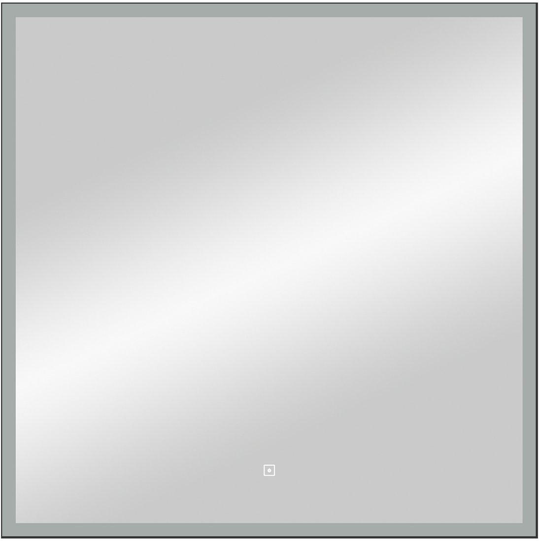 

Континент Зеркало Frame Black Led 80x80