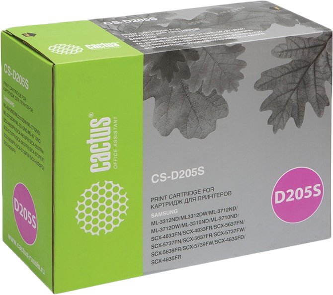 

Картридж CACTUS CS-D205S (аналог Samsung MLT-D205S)