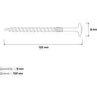 Саморез Gigant Конструкционный 123828 (50шт)