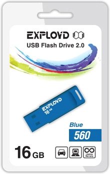 

USB Flash Exployd 560 16GB (синий) [EX-16GB-560-Blue]