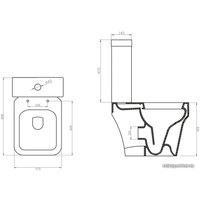 Унитаз напольный BelBagno Janice [BB124CP + BB124T]