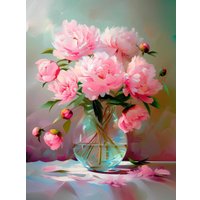 Алмазная мозаика  Феникс+ Пионы 68628