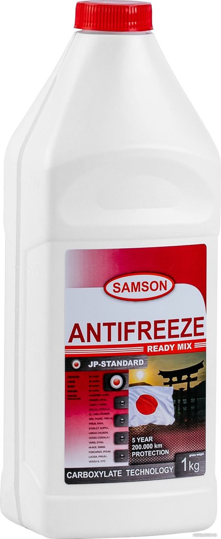 Антифриз Samson JP-STANDARD Red Ready Mix 1кг
