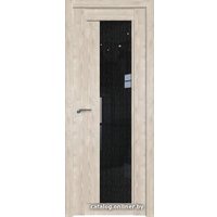 Межкомнатная дверь ProfilDoors 2.72XN L 70x200 (каштан светлый/стекло дождь черный)