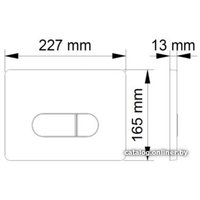 Панель смыва Berges Wasserhaus Novum D1 (белый)