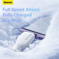 Кабель Baseus Pudding Series Fast Charging Cable 2.4A USB Type-A - Lightning (1.2 м, белый)
