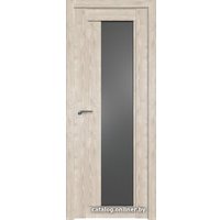 Межкомнатная дверь ProfilDoors 2.72XN L 80x200 (каштан светлый/стекло графит)