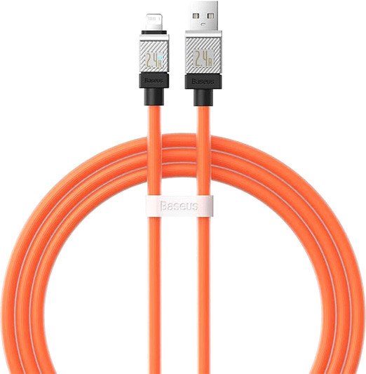 

Кабель Baseus CoolPlay Series Fast Charging Data Cable 2.4A USB Type-A - Lightning (1 м, оранжевый)