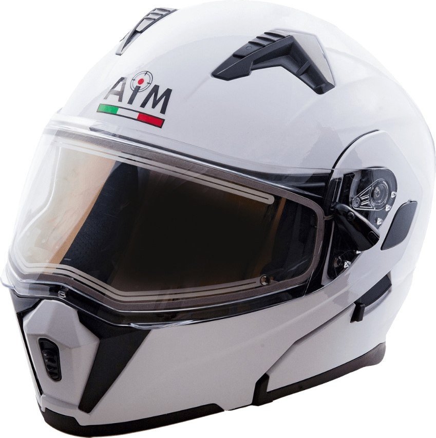 Мотошлем AIM JK906 906-007-XL (XL, белый глянец)