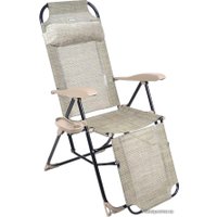 Шезлонг Nika КШ3/3 с полкой (ротанг)