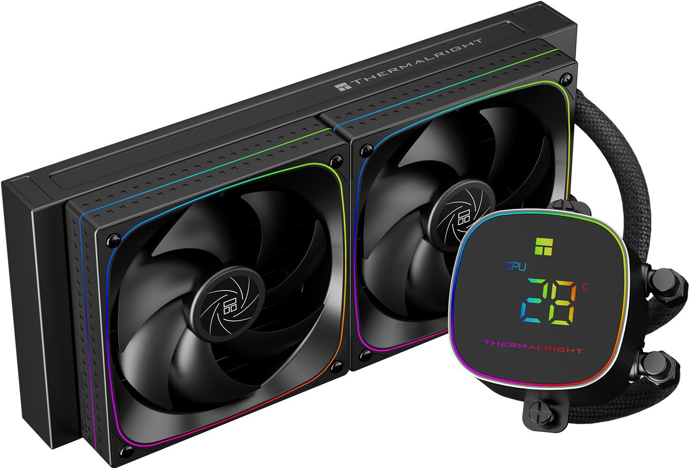 

Система жидкостного охлаждения для процессора Thermalright Frozen Horizon 240 Digital ARGB (черный)