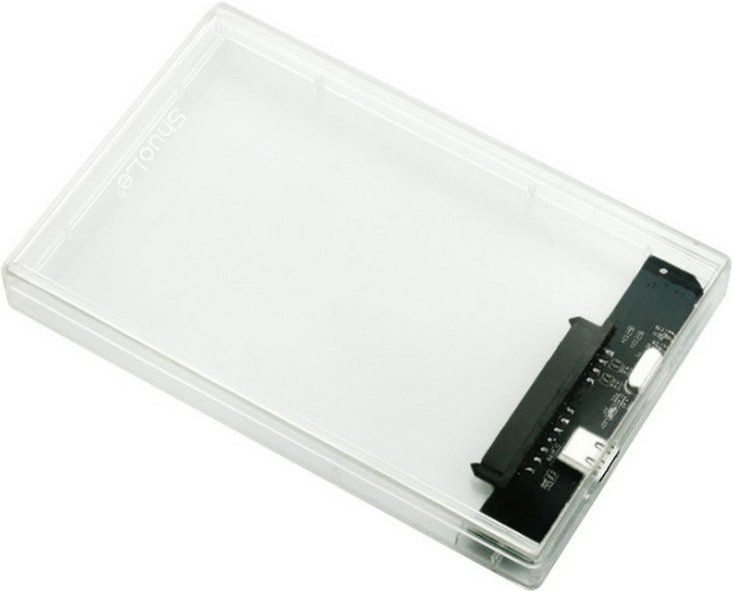 

Бокс для накопителей 2.5" USBTOP SATA – MiniUSB – USB2.0 (прозрачный)