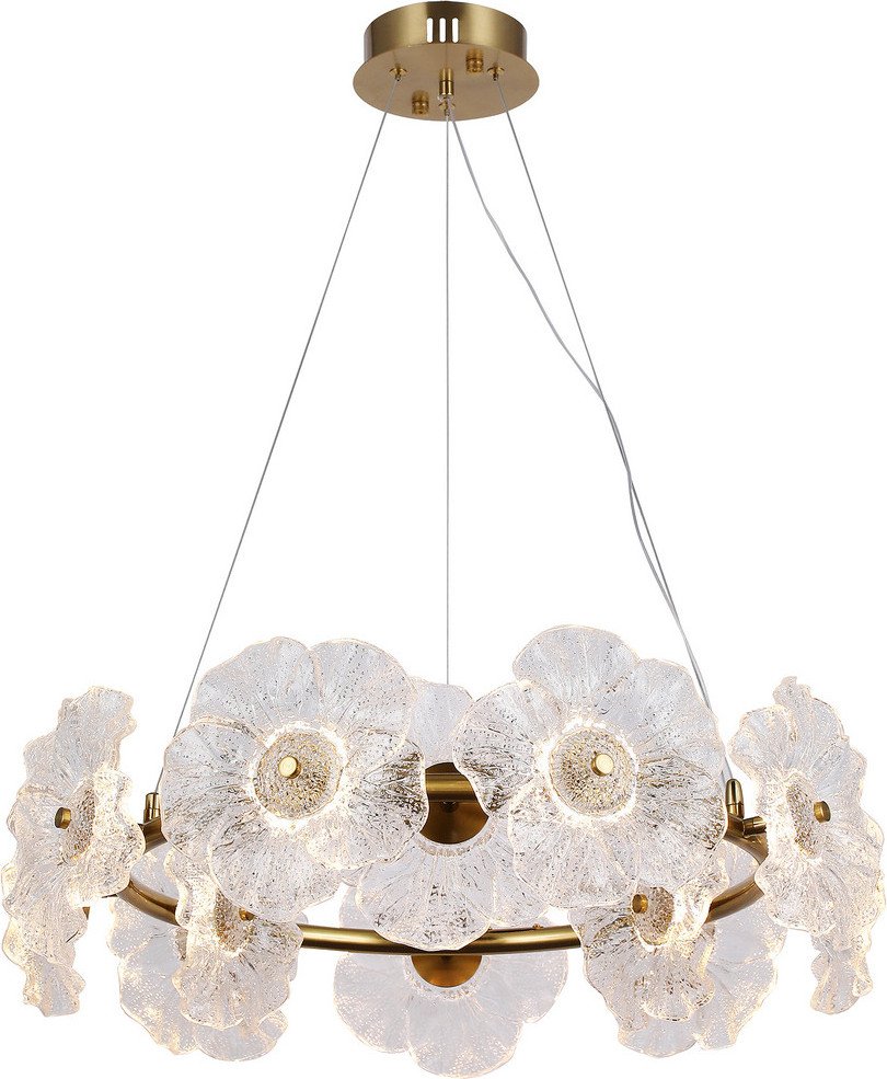 

Подвесная люстра Kinklight Грея 07601-60A.36 (латунь)