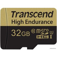 Карта памяти Transcend microSDHC HE (Class 10) UHS-I 32GB + адаптер [TS32GUSDHC10V]