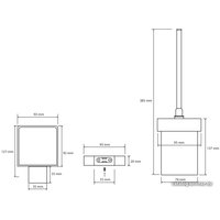 Ершик для унитаза Bemeta Nero 135013010