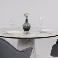 Кухонный стол Lepremo AV 1317 HPL+МДФ 1200 (виктори натуральный/черный)