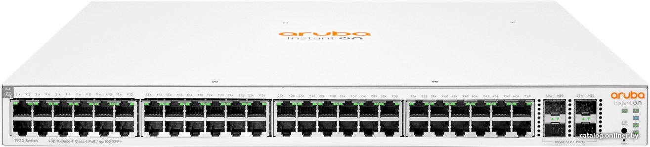 Управляемый коммутатор уровня 2+ Aruba Instant On 1930 48G Class4 PoE 4SFP/SFP+ 370W JL686B