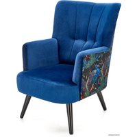 Интерьерное кресло Halmar Pagoni (темно-синий/черный)