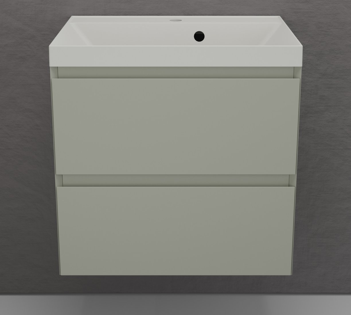 

Symbolite Тумба под умывальник Манхэттен 60 Plus 2 ящика + Asti 60x45 (подвесная, олива/жасмин)